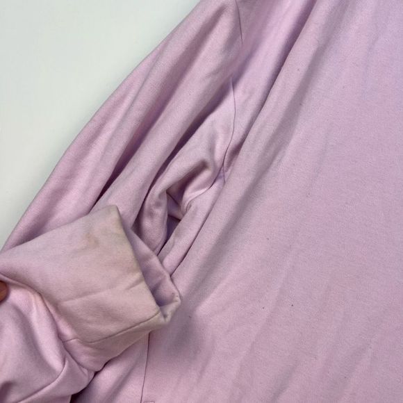 Fabletics V Neck Sweatshirt Pullover Top w Pockets Baby Pink Athleisure size M - Picture 9 of 10